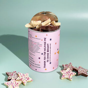 Personalised Superstar Chocolate Tin Teacher Gift, 3 of 3