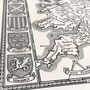 Anglo Saxon Britain Map Hand Drawn Fine Art Print, thumbnail 4 of 12
