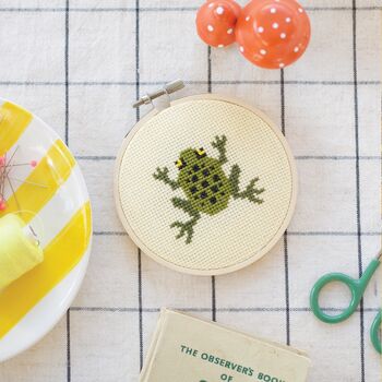 Frog Cross Stitch Kit, 2 of 3
