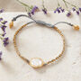 Pearl Silver Gold Plated Friendship Bracelet, thumbnail 9 of 10