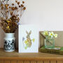 March Hare And Primroses Easter Card, thumbnail 6 of 6