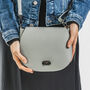 Dove Grey Personalised Leather Saddlebag, thumbnail 6 of 12