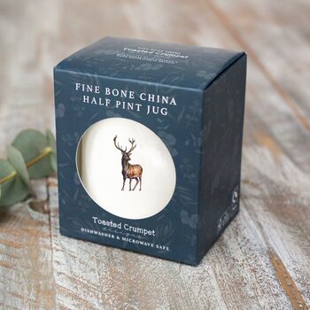 Stag Half Pint Fine Bone China Jug In A Gift Box, 3 of 3