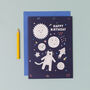 Space Birthday Card With Stickers, thumbnail 4 of 5