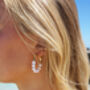 Amais Freshwater Pearl Waterproof Earrings, thumbnail 4 of 6