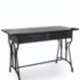 Industrial Aged Black Console Table Desk, thumbnail 1 of 1