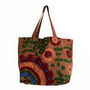 Embroidered Suzani Shoulder Bag In Brown, thumbnail 2 of 11