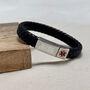 Personalised Woven Leather Medical Bracelet, thumbnail 4 of 8
