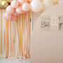 Gold And Peach Streamer Party Backdrop, thumbnail 1 of 3