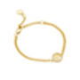 18ct Gold Plated First Communion Halo Bracelet, thumbnail 2 of 4