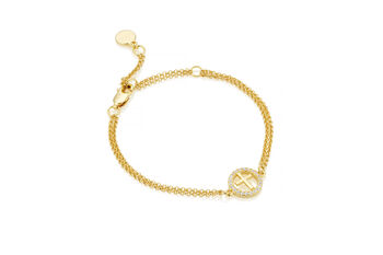 18ct Gold Plated First Communion Halo Bracelet, 2 of 4