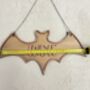 Halloween Name Sign Kids Halloween Decoration Personalised Hanging Bat With Name, thumbnail 8 of 10