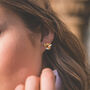 Pebble Geometric Stud Earrings | 18 K Gold Plated, thumbnail 2 of 7