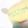 Personalised Baby Clothes Keepsake Lamb, thumbnail 3 of 3