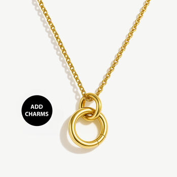 Women’s Statement Chain Necklace With Clasp For Charms In 18k Gold, 3 of 5