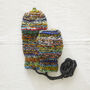 Fair Trade Mitten Fingerless Gloves Eco Repurposed Wool, thumbnail 6 of 9