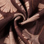 Deep Chocolate Ginkgo Leaf Pashmina Scarf With Tassels, thumbnail 4 of 4