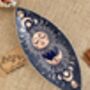 Enamelled Incense Burner Bowl Sun And Moon Design, thumbnail 2 of 7