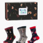 Electric Guitars Rock Band Men's Bamboo Socks Gift Box, thumbnail 1 of 4