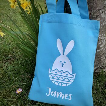 Personalised Easter Bunny Egg Hunt Bag, 6 of 6