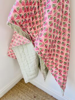 Reversible Block Print Quilt, 5 of 6