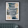 Custom Vintage Style Floral Quote Art, thumbnail 6 of 7