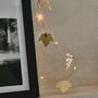 Shimmery Gold Leaf Battery Fairy Lights, thumbnail 4 of 7