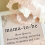 Mama To Be Pregnancy Rose Quartz Bracelet, thumbnail 2 of 2