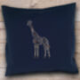 Giraffe Cushion Beginners Embroidery Kit, thumbnail 3 of 4