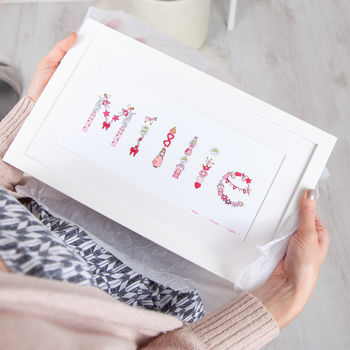 Personalised New Baby Name Print, 2 of 9