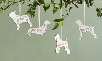 Personalised Pet Dog Breed Hanging Keepsake Decoration, 12 of 12