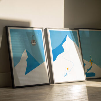 Set Of Three Ski Art Prints, 2 of 6