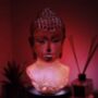Glowing Buddha Head Lamp With Stand, thumbnail 8 of 9