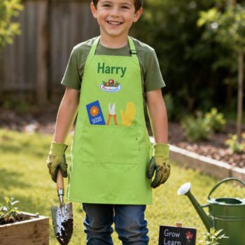 Personalised Childs Gardening Apron, 3 of 5