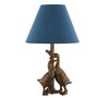 Gold Pair Of Ducks Table Lamps, thumbnail 1 of 2