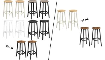 Set Of Two Bar Stools With Metal Frame, 11 of 11
