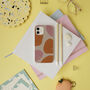 Pink And Orange Bobbles Biodegradable Phone Case, thumbnail 5 of 7