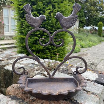 Cast Iron Wall Mounted Bird Feeder, 6 of 12