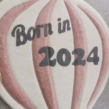 Born In 2024, Hot Air Balloon Nursery Decor, 6 of 12