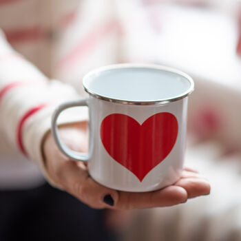 Enamel Love Heart Mug, 2 of 2
