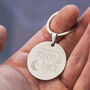 Love You To The Moon And Back Steel Keyring, thumbnail 1 of 6