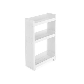 Narrow Storage Rolling Trolley With Three Shelves, 4 of 5