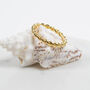 Alhambra Gold Plated Twisted Ring, thumbnail 1 of 4