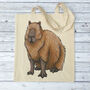Capybara Gusseted Tote Bag, thumbnail 1 of 5