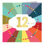 Colourful Cloud 12th Birthday Card, thumbnail 2 of 4