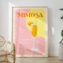 Mimosa Cocktail Print, thumbnail 2 of 4
