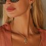 Serpentina Emerald Sterling Silver Necklace, thumbnail 3 of 10