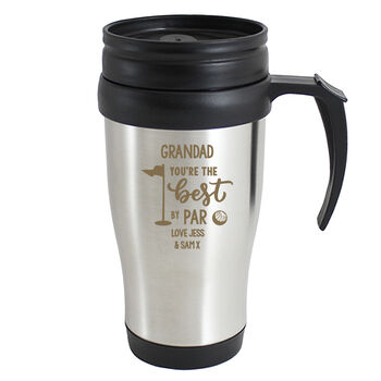 Personalised Best By Par Travel Mug, 3 of 3