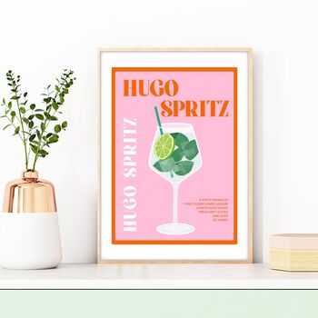 Hugo Spritz Cocktail Print, 2 of 4