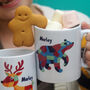 Patchwork Animals Christmas Mug With Hot Choc Kit, thumbnail 2 of 7